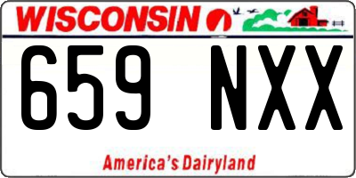 WI license plate 659NXX