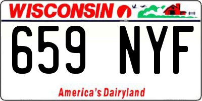 WI license plate 659NYF