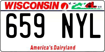 WI license plate 659NYL