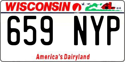 WI license plate 659NYP