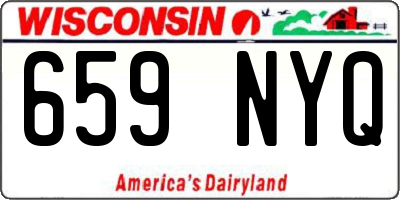 WI license plate 659NYQ