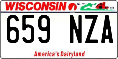 WI license plate 659NZA