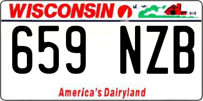 WI license plate 659NZB
