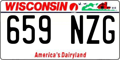 WI license plate 659NZG