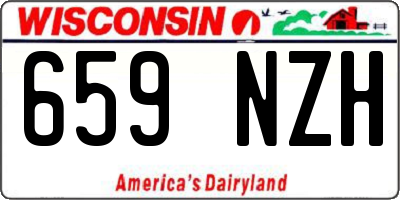 WI license plate 659NZH