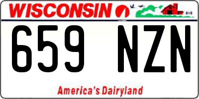 WI license plate 659NZN