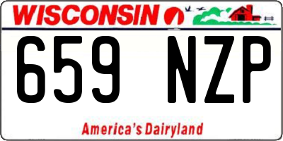 WI license plate 659NZP