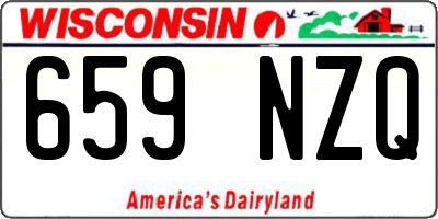 WI license plate 659NZQ