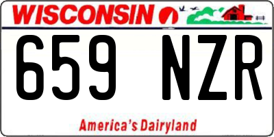 WI license plate 659NZR