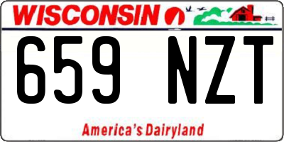 WI license plate 659NZT