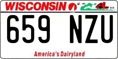 WI license plate 659NZU