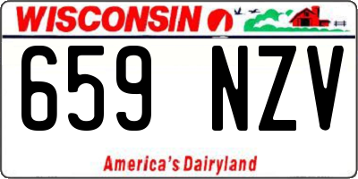 WI license plate 659NZV