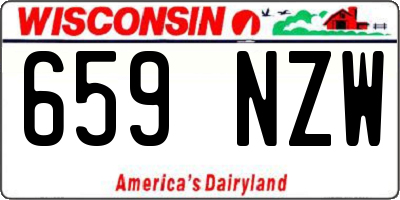 WI license plate 659NZW