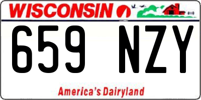 WI license plate 659NZY
