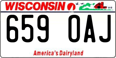 WI license plate 659OAJ