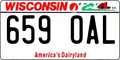 WI license plate 659OAL