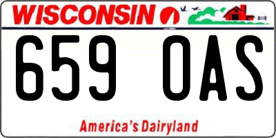 WI license plate 659OAS