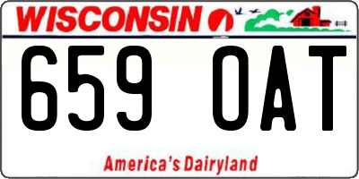 WI license plate 659OAT
