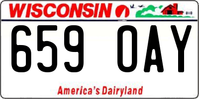 WI license plate 659OAY
