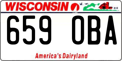 WI license plate 659OBA