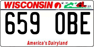 WI license plate 659OBE