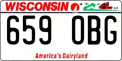 WI license plate 659OBG