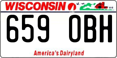 WI license plate 659OBH