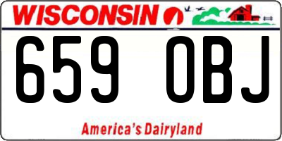 WI license plate 659OBJ