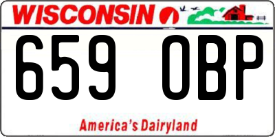 WI license plate 659OBP