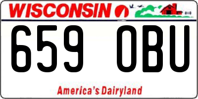 WI license plate 659OBU