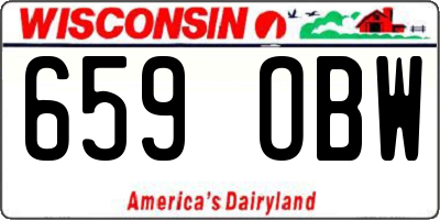 WI license plate 659OBW