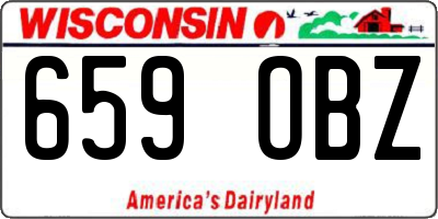 WI license plate 659OBZ