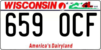 WI license plate 659OCF