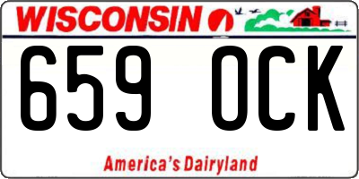 WI license plate 659OCK
