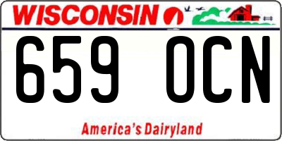 WI license plate 659OCN