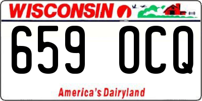 WI license plate 659OCQ