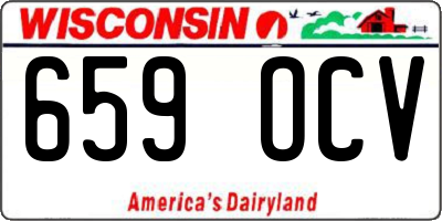 WI license plate 659OCV