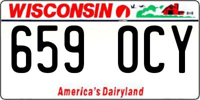 WI license plate 659OCY