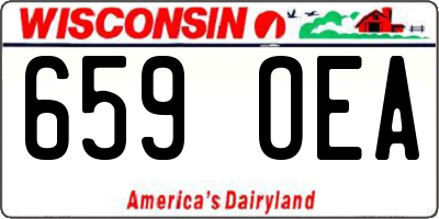 WI license plate 659OEA