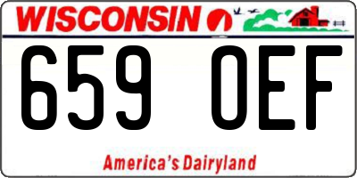 WI license plate 659OEF