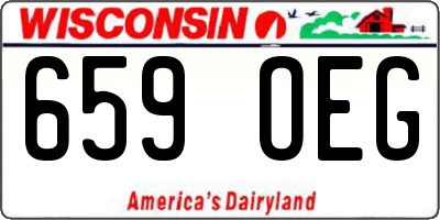 WI license plate 659OEG