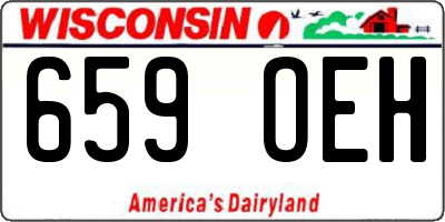 WI license plate 659OEH
