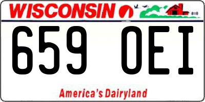 WI license plate 659OEI