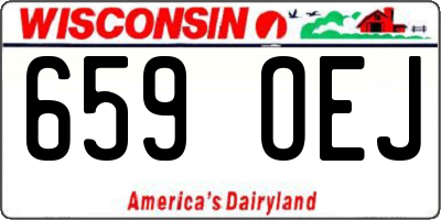 WI license plate 659OEJ
