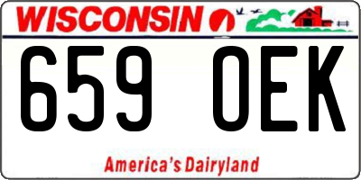 WI license plate 659OEK
