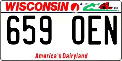 WI license plate 659OEN