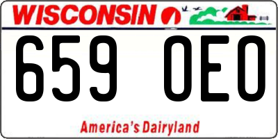 WI license plate 659OEO