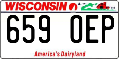 WI license plate 659OEP