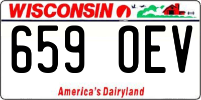 WI license plate 659OEV