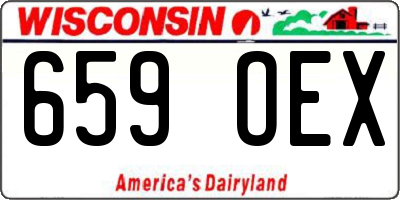 WI license plate 659OEX